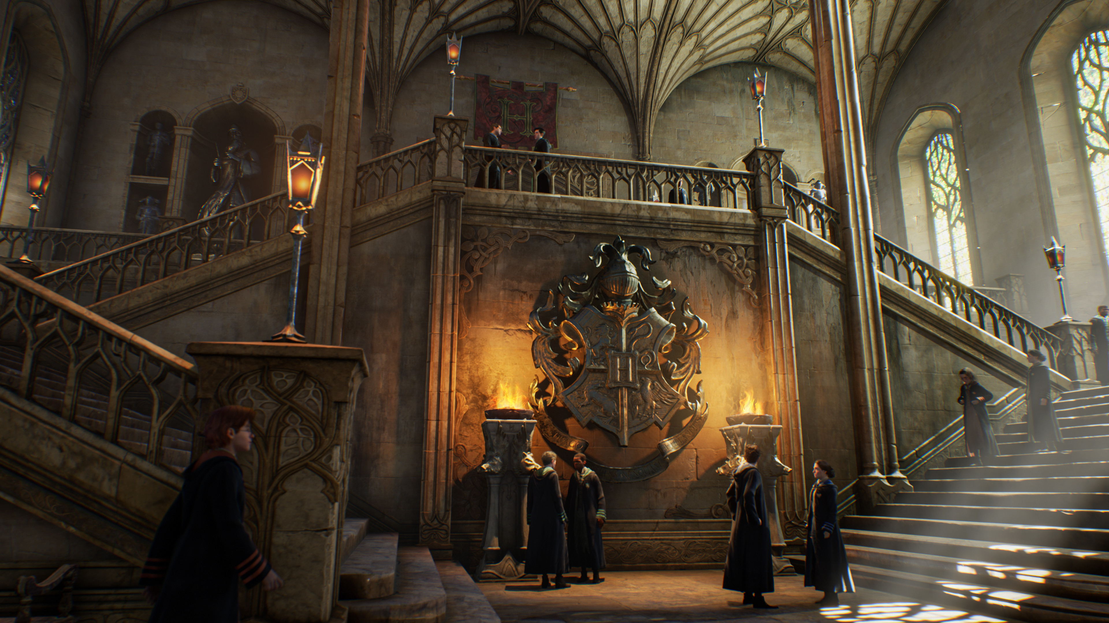 Hogwarts Legacy screenshot: realistic, third-person, no outlines, realistic lighting (environment, character)