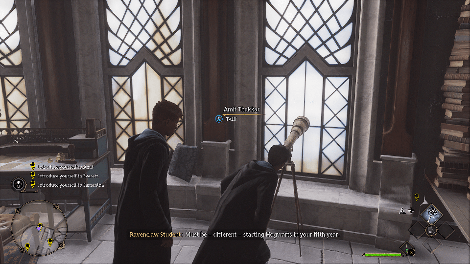 Hogwarts Legacy screenshot: realistic, third-person, no outlines, realistic lighting (environment, character)