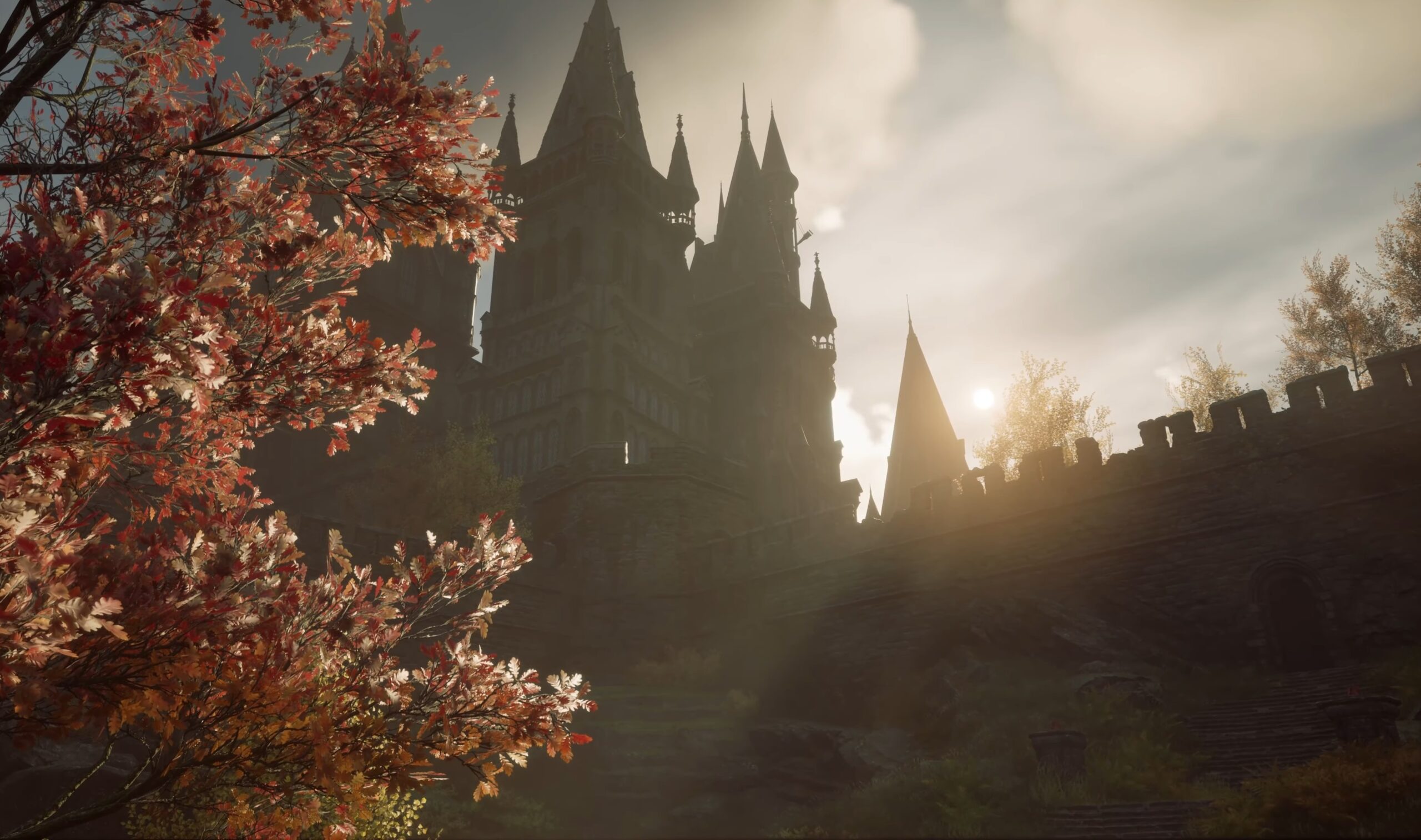 Hogwarts Legacy screenshot: realistic, third-person, no outlines, realistic lighting (environment)
