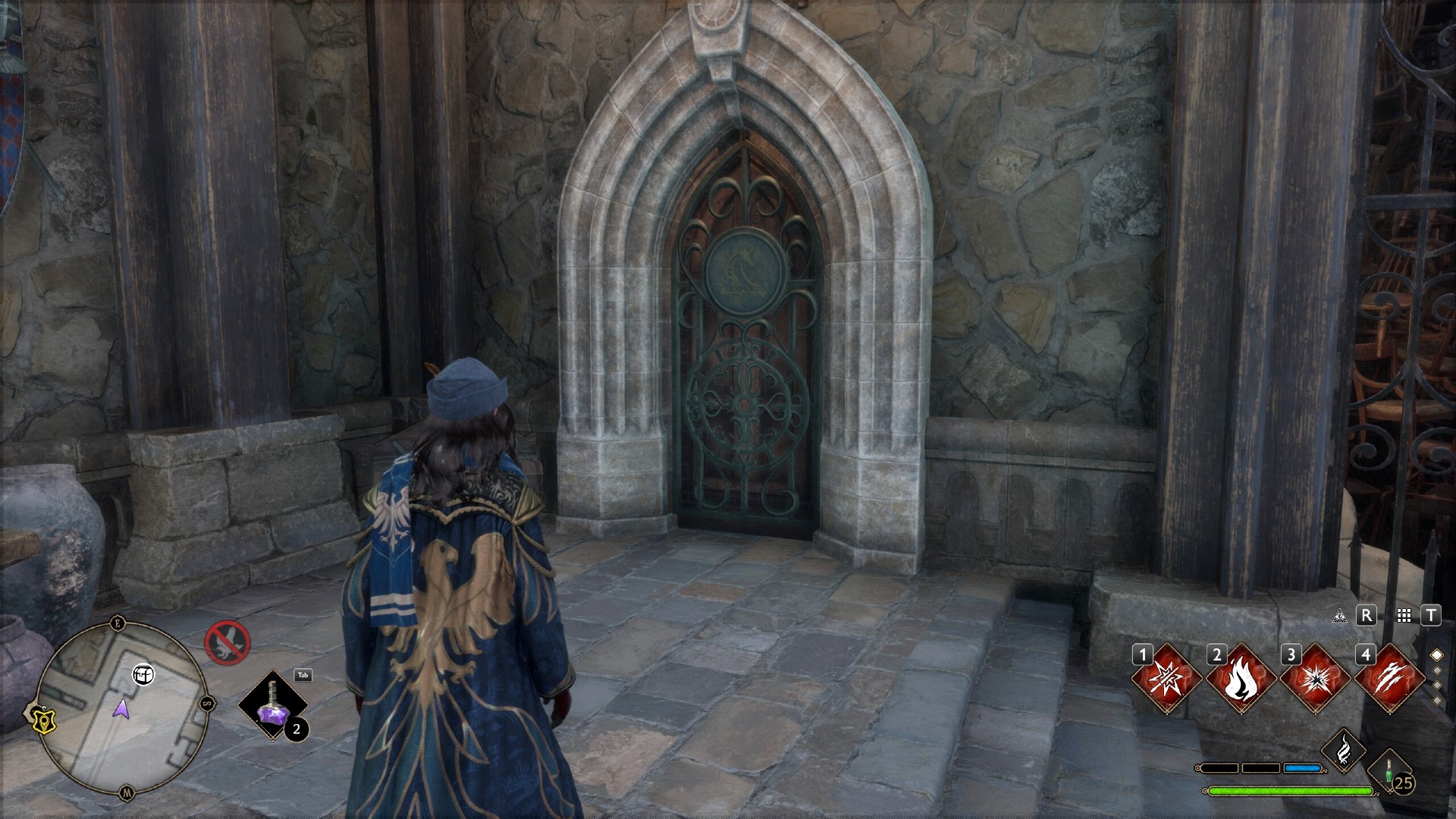Hogwarts Legacy screenshot: realistic, third-person, no outlines, realistic lighting (environment)