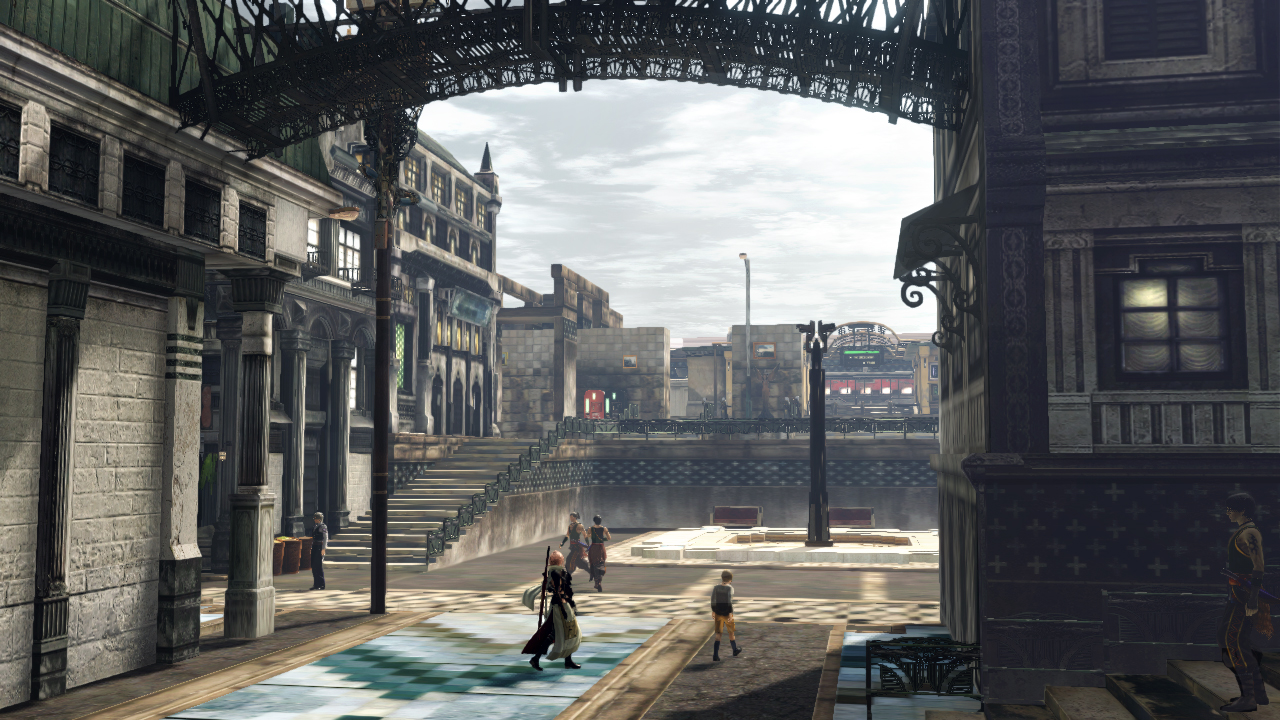 Lightning Returns: Final Fantasy XIII screenshot: realistic, third-person, no outlines, soft gradient (environment)