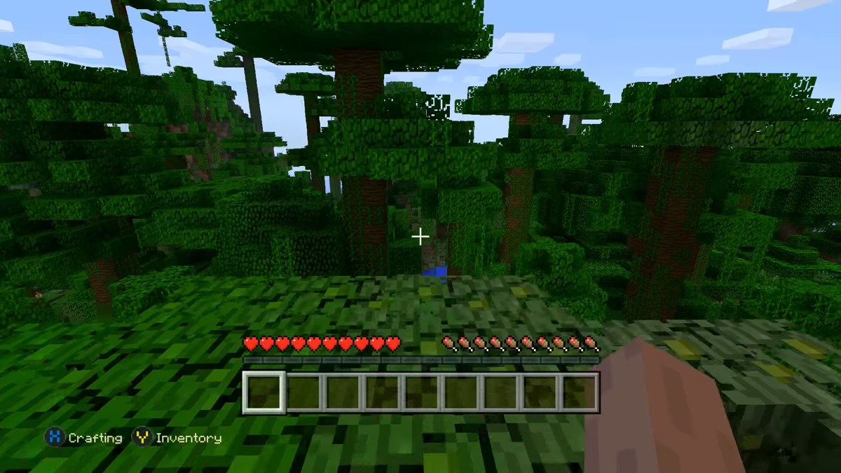 Minecraft: Xbox One Edition screenshot: voxel, first-person, no outlines (environment)