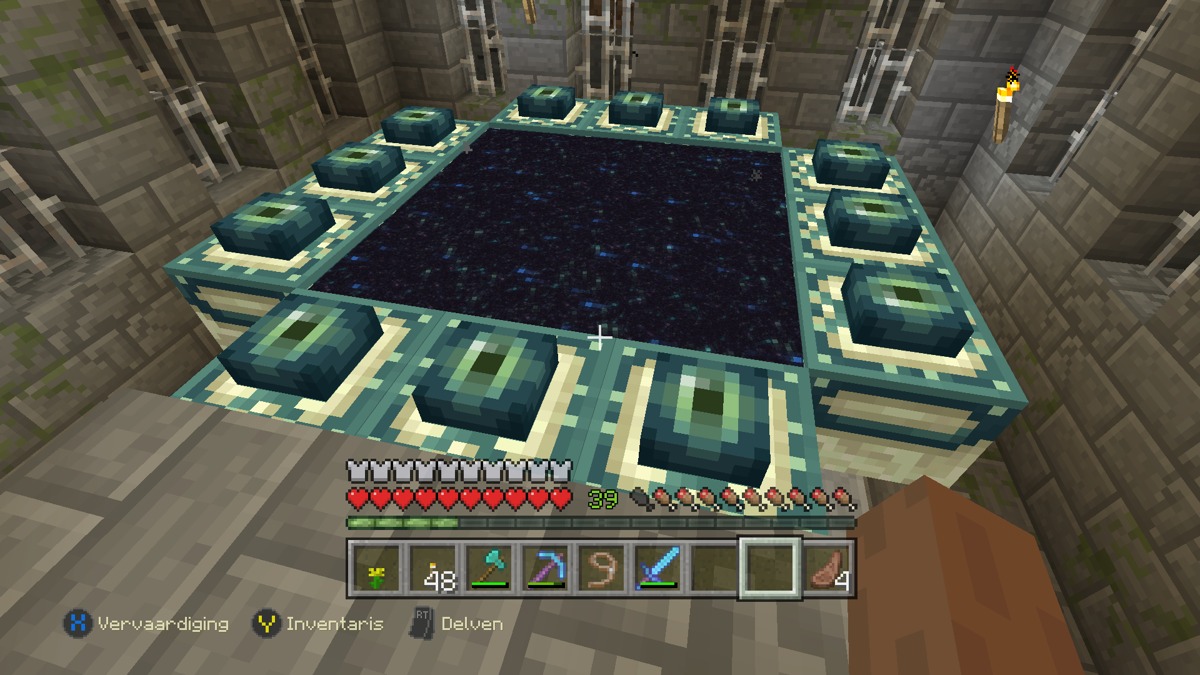 Minecraft: Xbox One Edition screenshot: voxel, first-person, no outlines (environment)