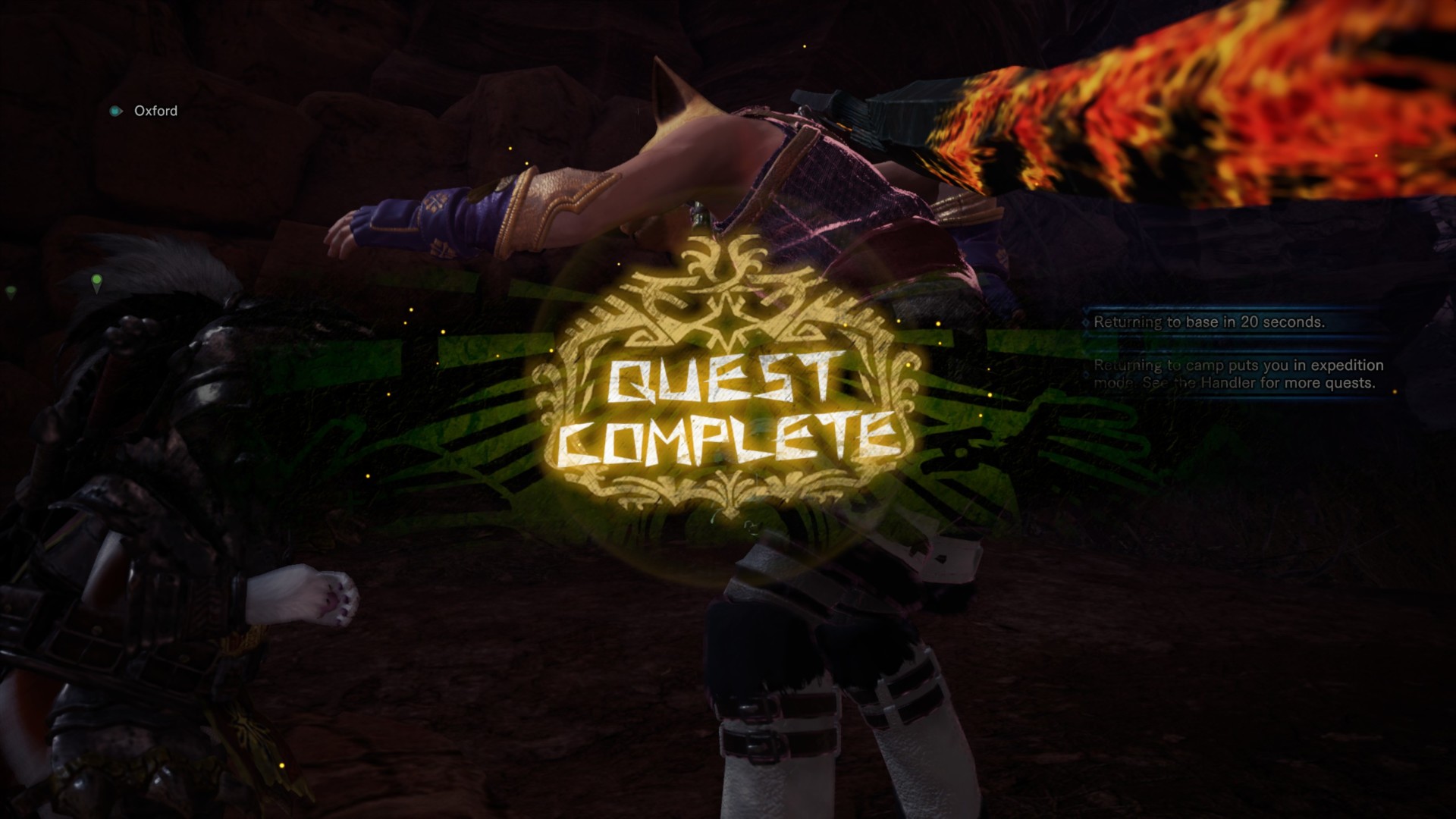 Monster Hunter: World screenshot: realistic, third-person, no outlines, realistic lighting (ui / menu, character)