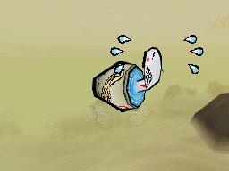 Ōkamiden screenshot: cel-shaded, third-person, black outlines, flat / unlit (character, cutscene)