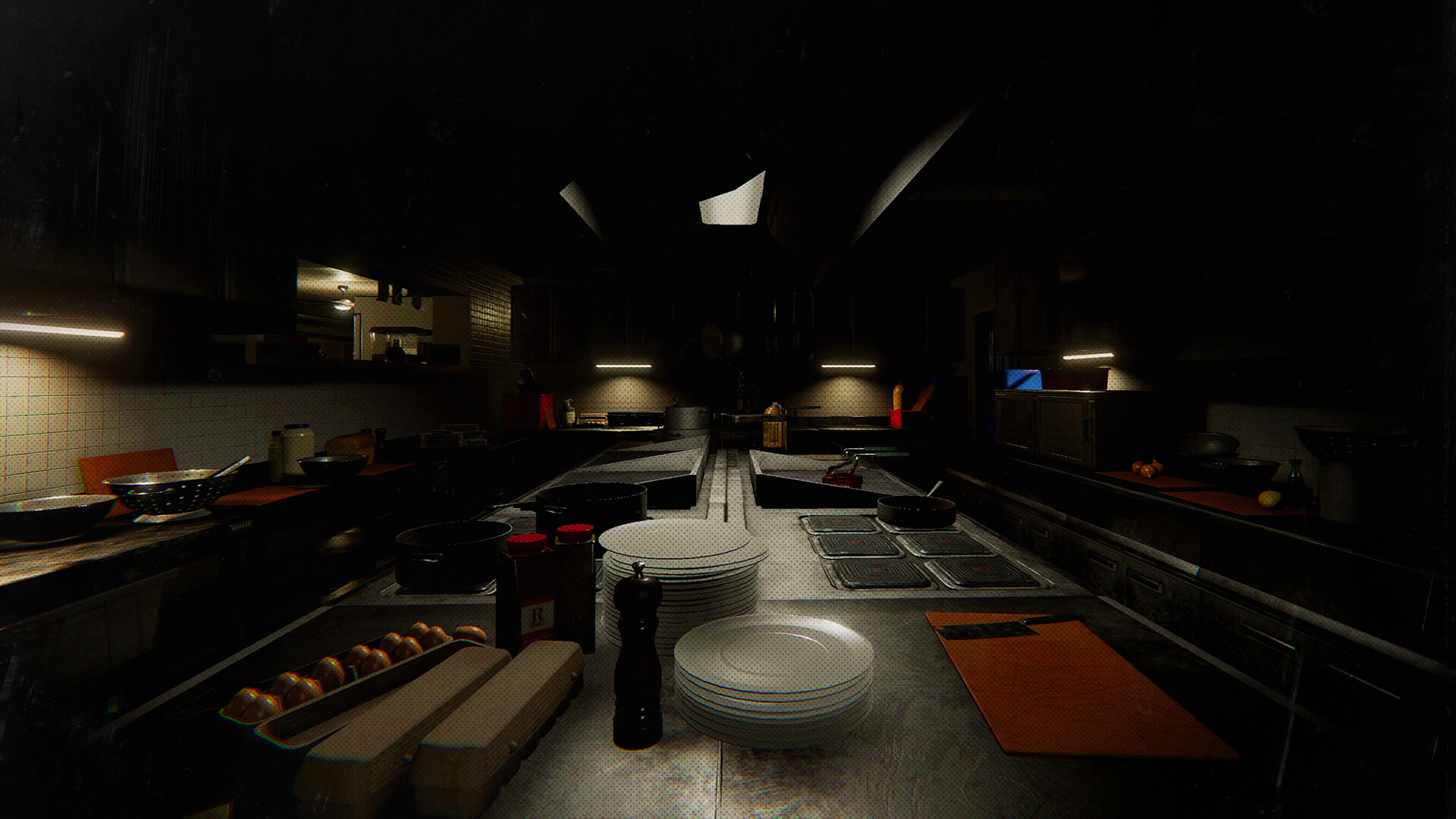 Phasmophobia screenshot: realistic, first-person, no outlines, realistic lighting (environment)