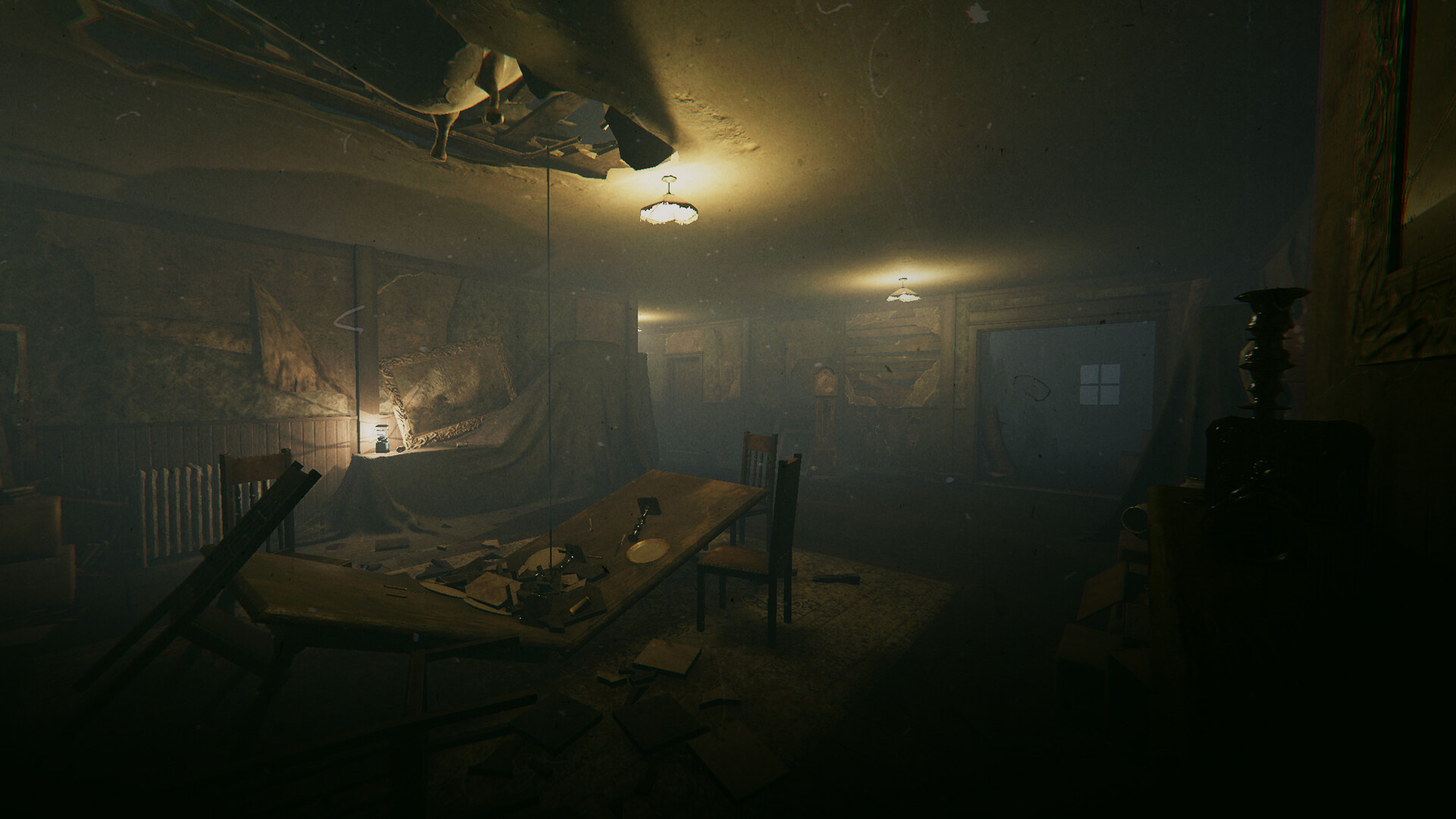 Phasmophobia screenshot: realistic, first-person, no outlines, realistic lighting (environment)