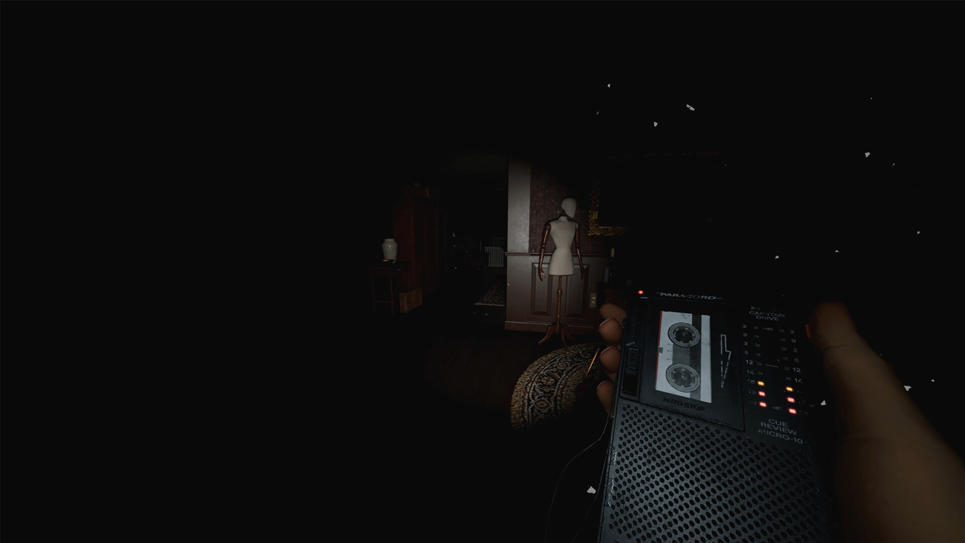 Phasmophobia screenshot: realistic, first-person, no outlines, realistic lighting (environment)