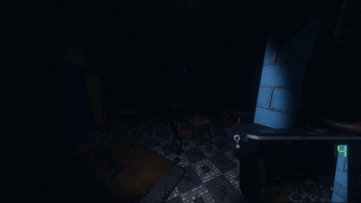 Phasmophobia screenshot: realistic, first-person, no outlines, realistic lighting (environment)