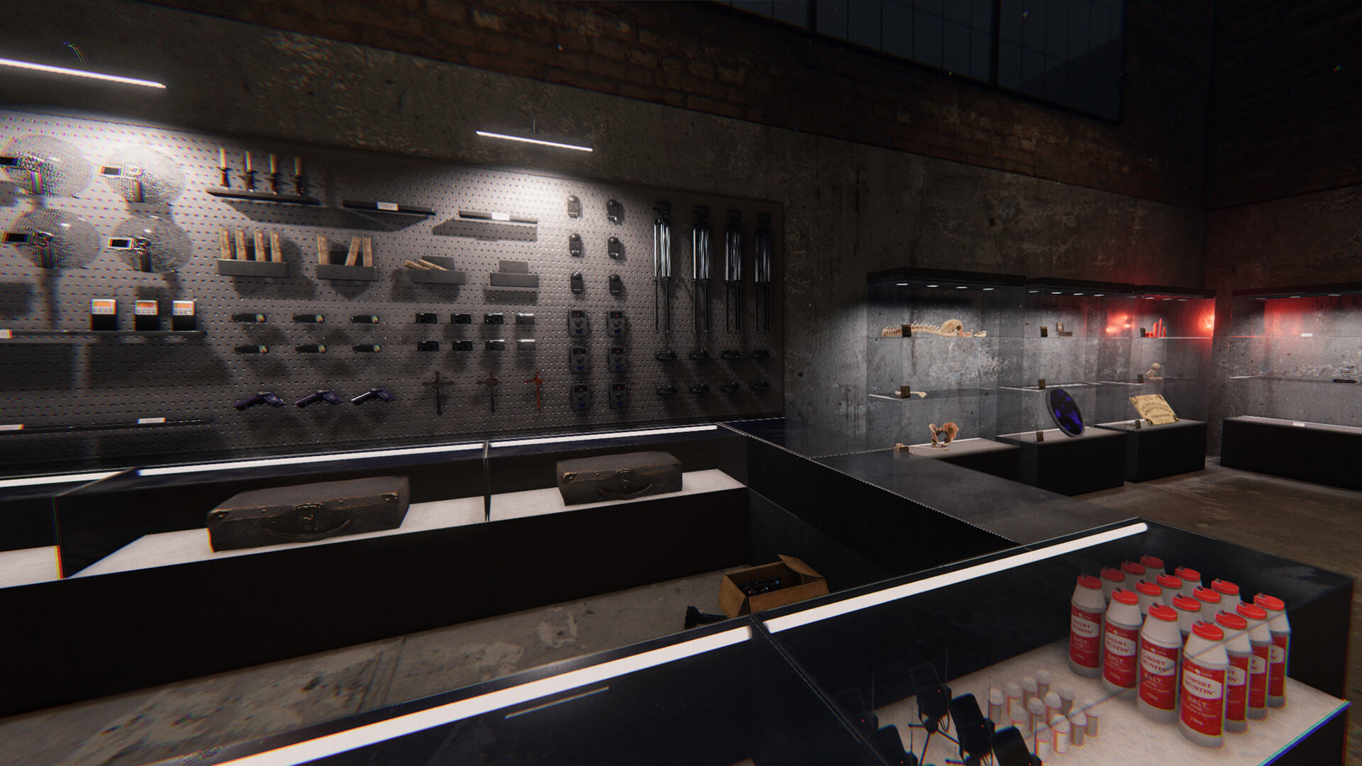 Phasmophobia screenshot: realistic, first-person, no outlines, realistic lighting (environment)