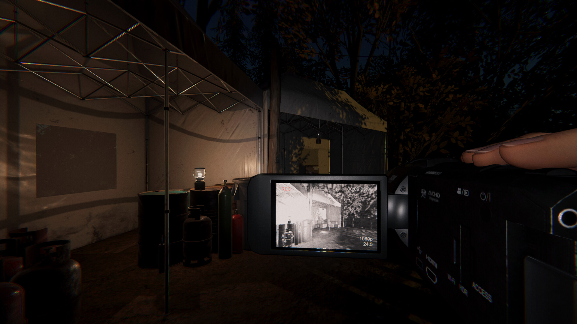 Phasmophobia screenshot: realistic, first-person, no outlines, realistic lighting (environment)