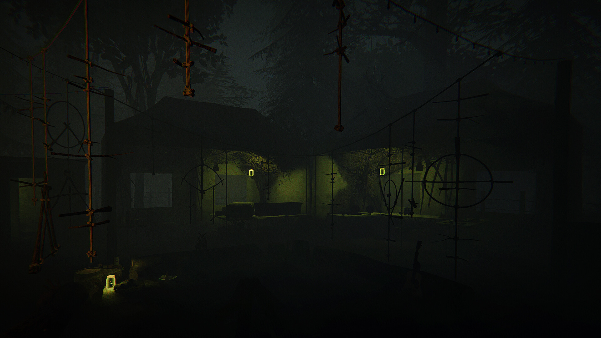 Phasmophobia screenshot: realistic, first-person, no outlines, realistic lighting (environment)