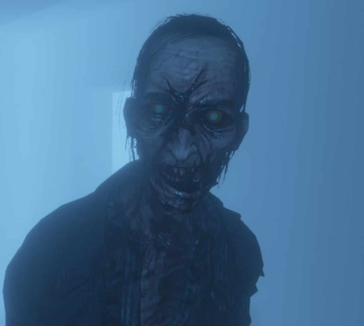Phasmophobia screenshot: realistic, first-person, no outlines, realistic lighting (character)