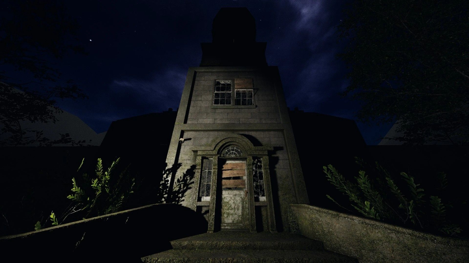 Phasmophobia screenshot: realistic, first-person, no outlines, realistic lighting (environment)