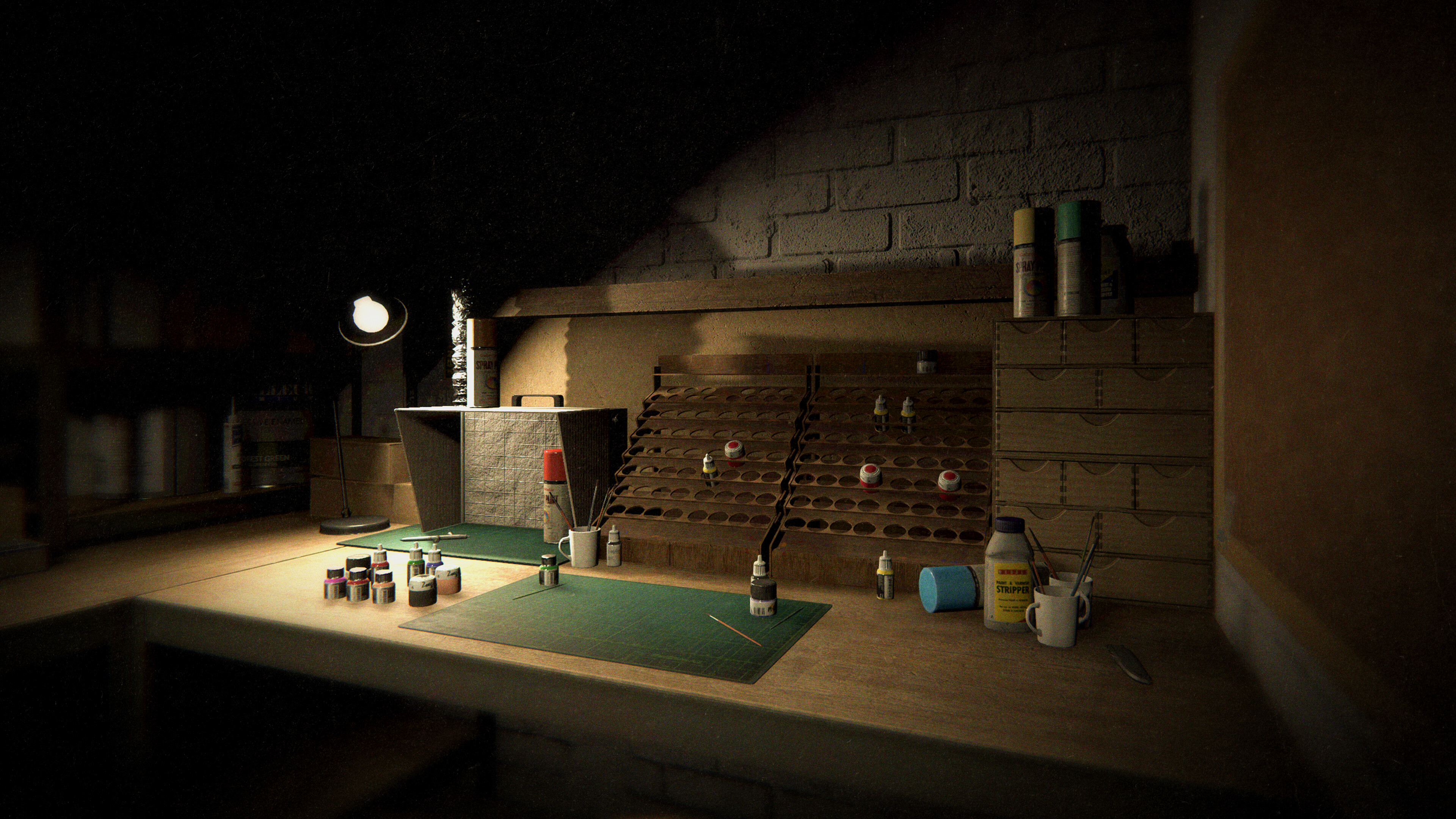 Phasmophobia screenshot: realistic, first-person, no outlines, realistic lighting (environment)