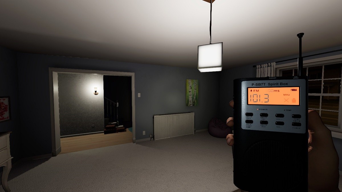 Phasmophobia screenshot: realistic, first-person, no outlines, realistic lighting (environment)