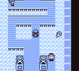 Pocket Monsters Blue screenshot: pixel art, three-quarter, black outlines, flat / unlit (environment)