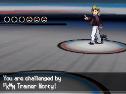 Pokémon Black Version 2 screenshot: pixel art, low-poly, three-quarter, fixed camera, black outlines, baked lighting (character, ui / menu)