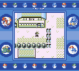 Pokémon Blue Version (Game Boy) screenshot: pixel art, three-quarter, black outlines, flat / unlit (environment)