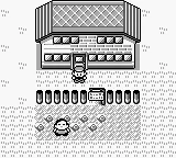 Pokémon Red Version screenshot: pixel art, three-quarter, black outlines (environment)