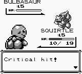 Pokémon Red Version screenshot: pixel art, three-quarter, black outlines (combat, character)