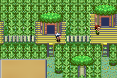 Pokémon Ruby Version screenshot: pixel art, three-quarter, colored outlines (environment)