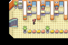 Pokémon Ruby Version screenshot: pixel art, three-quarter, colored outlines (environment)