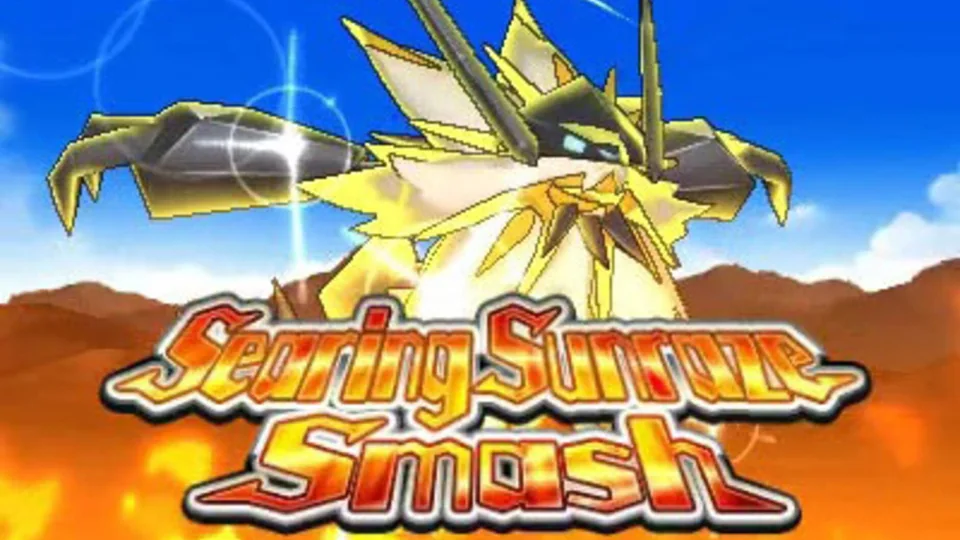 Pokémon Ultra Sun screenshot: cel-shaded, stylized 3d, third-person, black outlines, two-tone cel (combat, character)