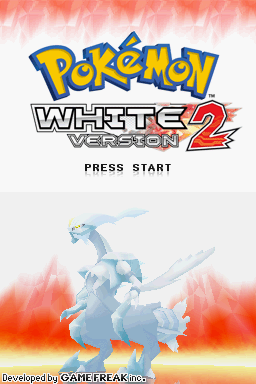 Pokémon White Version 2 screenshot: pixel art, three-quarter, fixed camera, black outlines (ui / menu)
