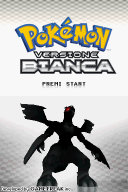 Pokémon White Version screenshot: pixel art, low-poly, three-quarter, black outlines (ui / menu)