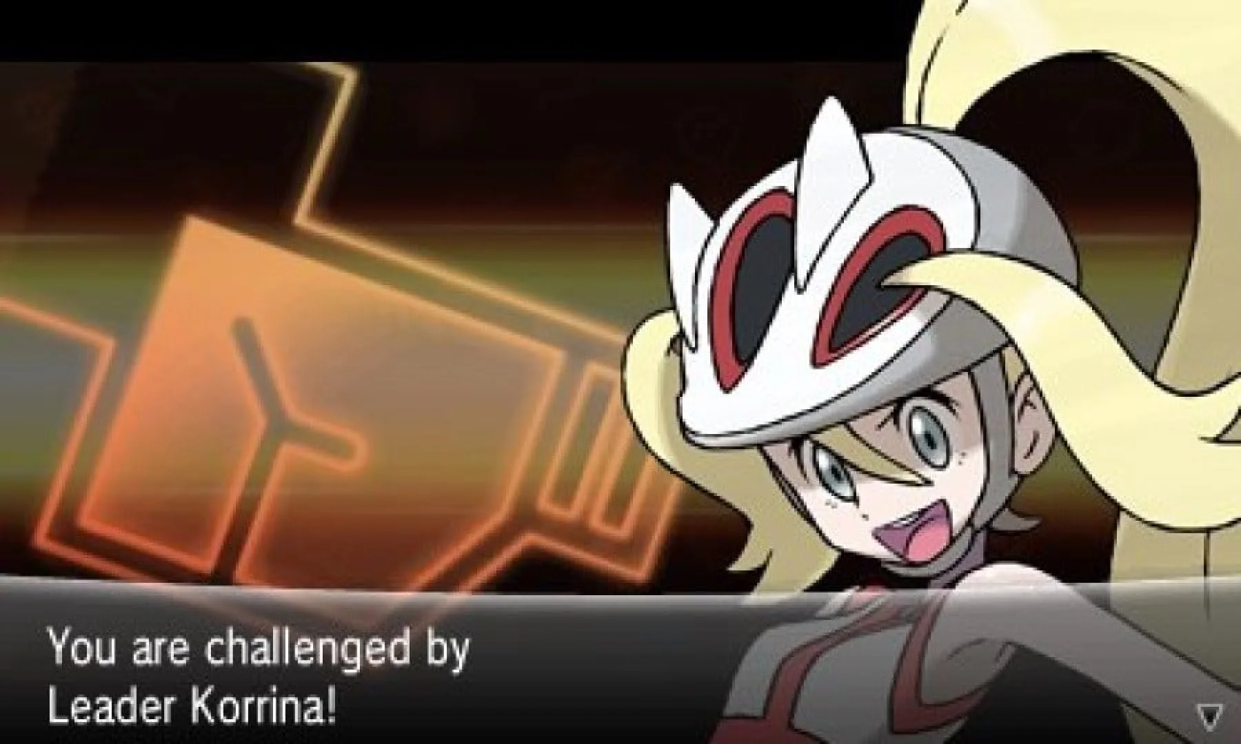 Pokémon X screenshot: cel-shaded, stylized 3d, hand-drawn, third-person, black outlines, two-tone cel (character, ui / menu)
