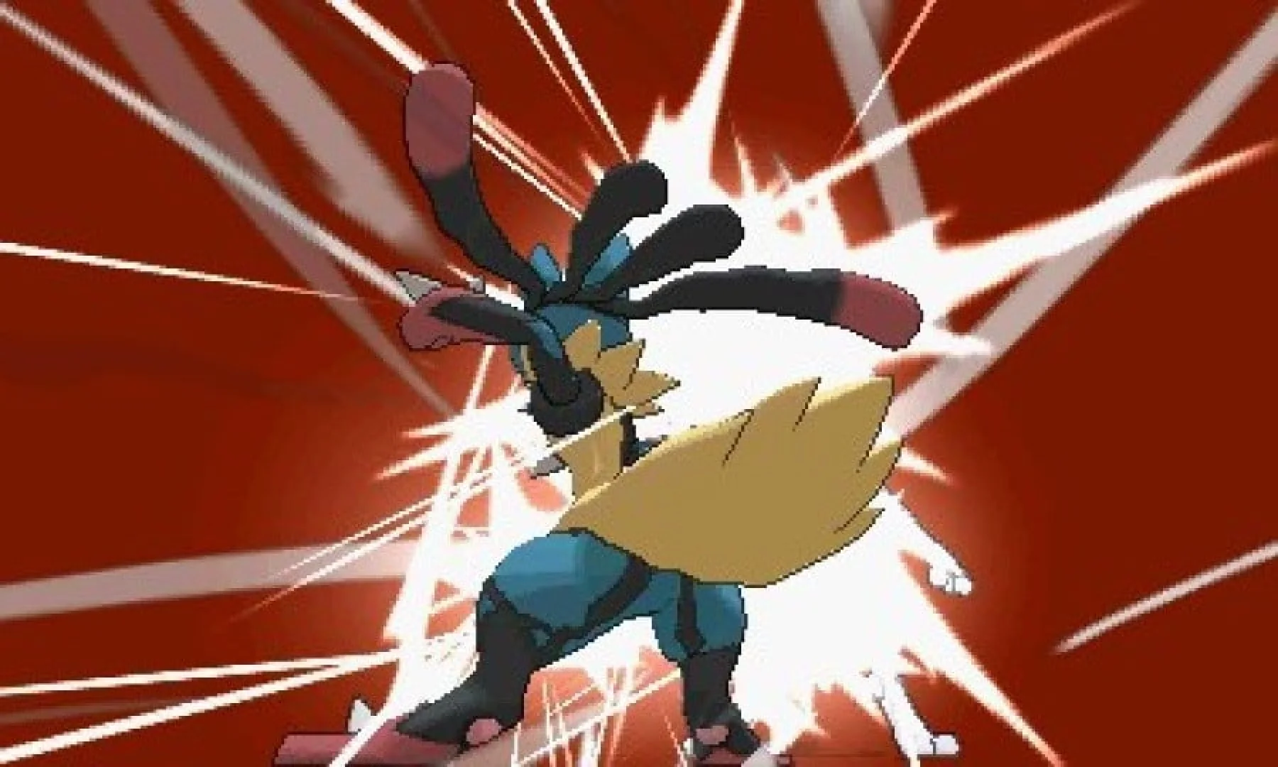 Pokémon Y screenshot: cel-shaded, hand-drawn, third-person, three-quarter, black outlines, two-tone cel (character, combat)