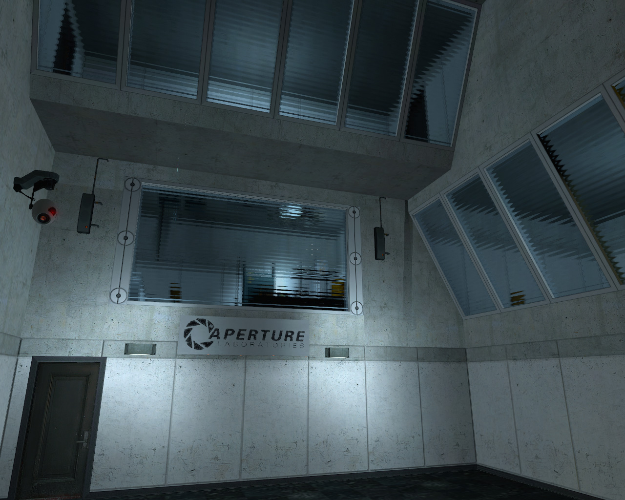 Portal screenshot: realistic, first-person, no outlines, soft gradient (environment)