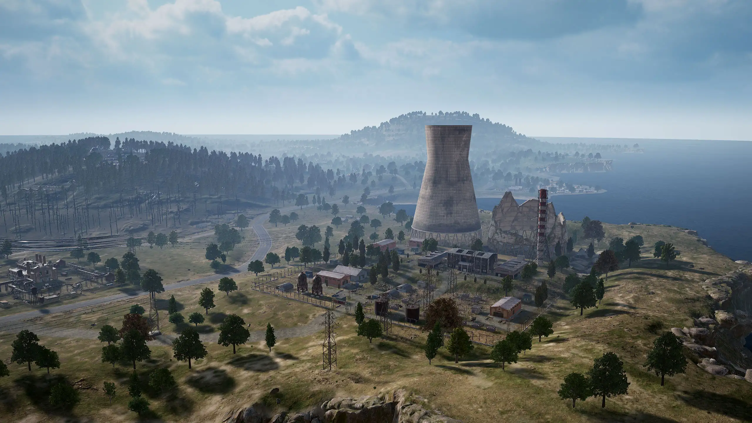PUBG: BATTLEGROUNDS screenshot: realistic, third-person, first-person, no outlines, realistic lighting (environment)