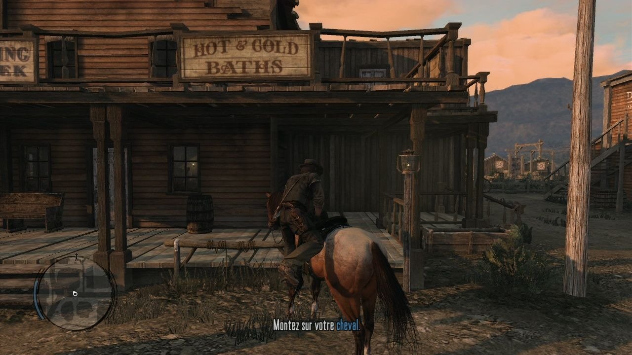 Red Dead Redemption screenshot: realistic, third-person, no outlines, realistic lighting (environment, character)