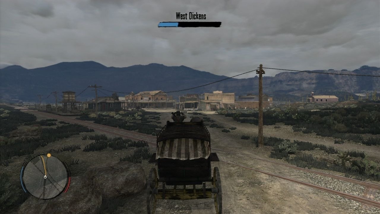 Red Dead Redemption screenshot: realistic, third-person, no outlines, realistic lighting (environment)