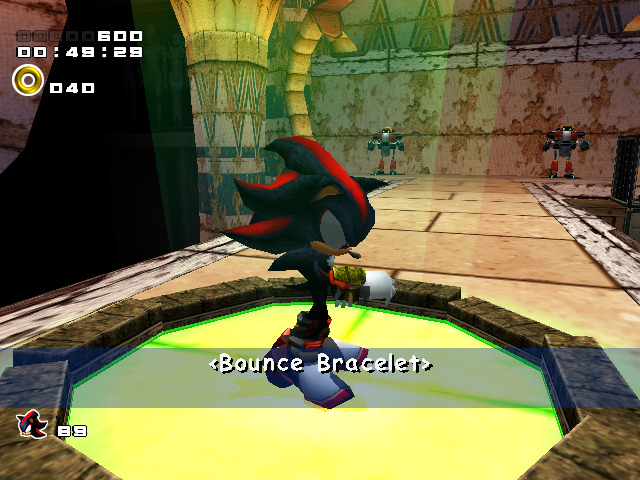 Sonic Adventure 2 screenshot: stylized 3d, third-person, no outlines, soft gradient (environment, character)