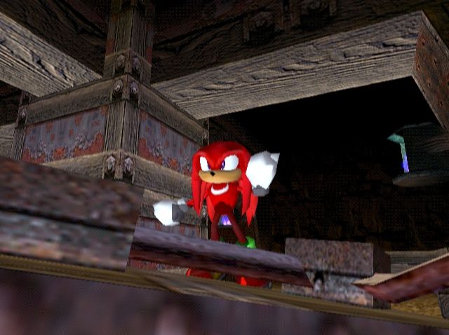 Sonic Adventure 2 screenshot: stylized 3d, third-person, no outlines, soft gradient (environment, character)
