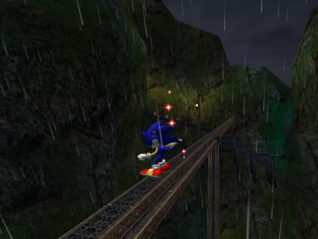 Sonic and the Secret Rings screenshot: stylized 3d, third-person, no outlines, soft gradient (environment, character)