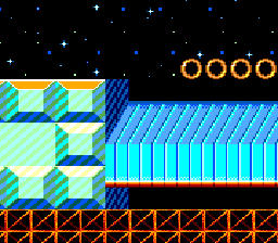 Sonic Chaos screenshot: pixel art, side-scrolling (environment)