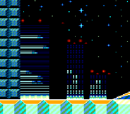Sonic Chaos screenshot: pixel art, side-scrolling (environment)