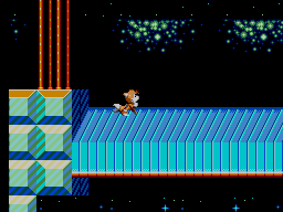 Sonic Chaos screenshot: pixel art, side-scrolling (environment)