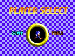 Sonic Chaos screenshot: pixel art, side-scrolling (ui / menu)