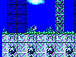 Sonic Chaos screenshot: pixel art, side-scrolling (environment)