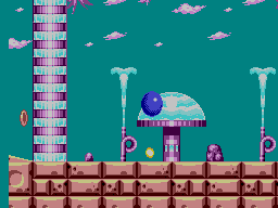 Sonic the Hedgehog 2 screenshot: pixel art, side-scrolling, black outlines (environment)