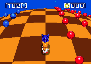 Sonic the Hedgehog 3 screenshot: pixel art, side-scrolling, selective outlines, baked lighting (environment)