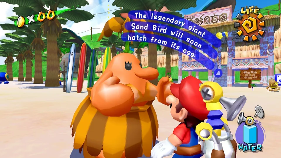 Super Mario 3D All-Stars screenshot: stylized 3d, third-person, no outlines, soft gradient (character, cutscene)