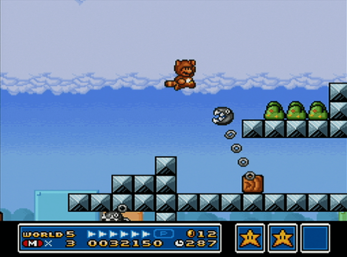 Super Mario All-Stars Limited Edition screenshot: pixel art, side-scrolling, black outlines (environment)