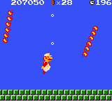 Super Mario Bros. Deluxe screenshot: pixel art, side-scrolling, black outlines, flat / unlit (environment)