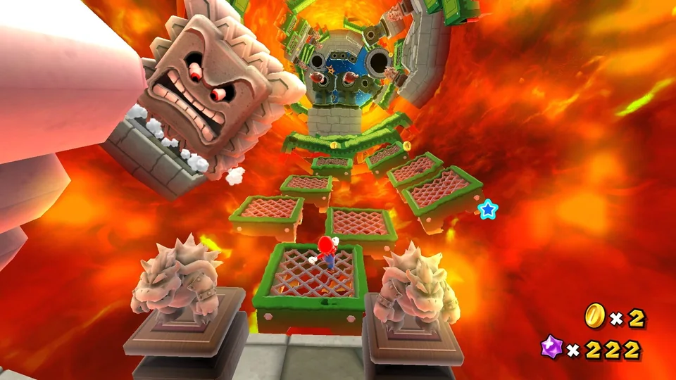 Super Mario Galaxy + Super Mario Galaxy 2 screenshot: stylized 3d, third-person, no outlines, soft gradient (environment)
